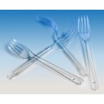 Вилка ПРОЗРАЧНАЯ, (комплект 50 шт)