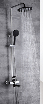 263562-C Душевая система од. пов. (чер./хром) ViEiR (4/1шт)