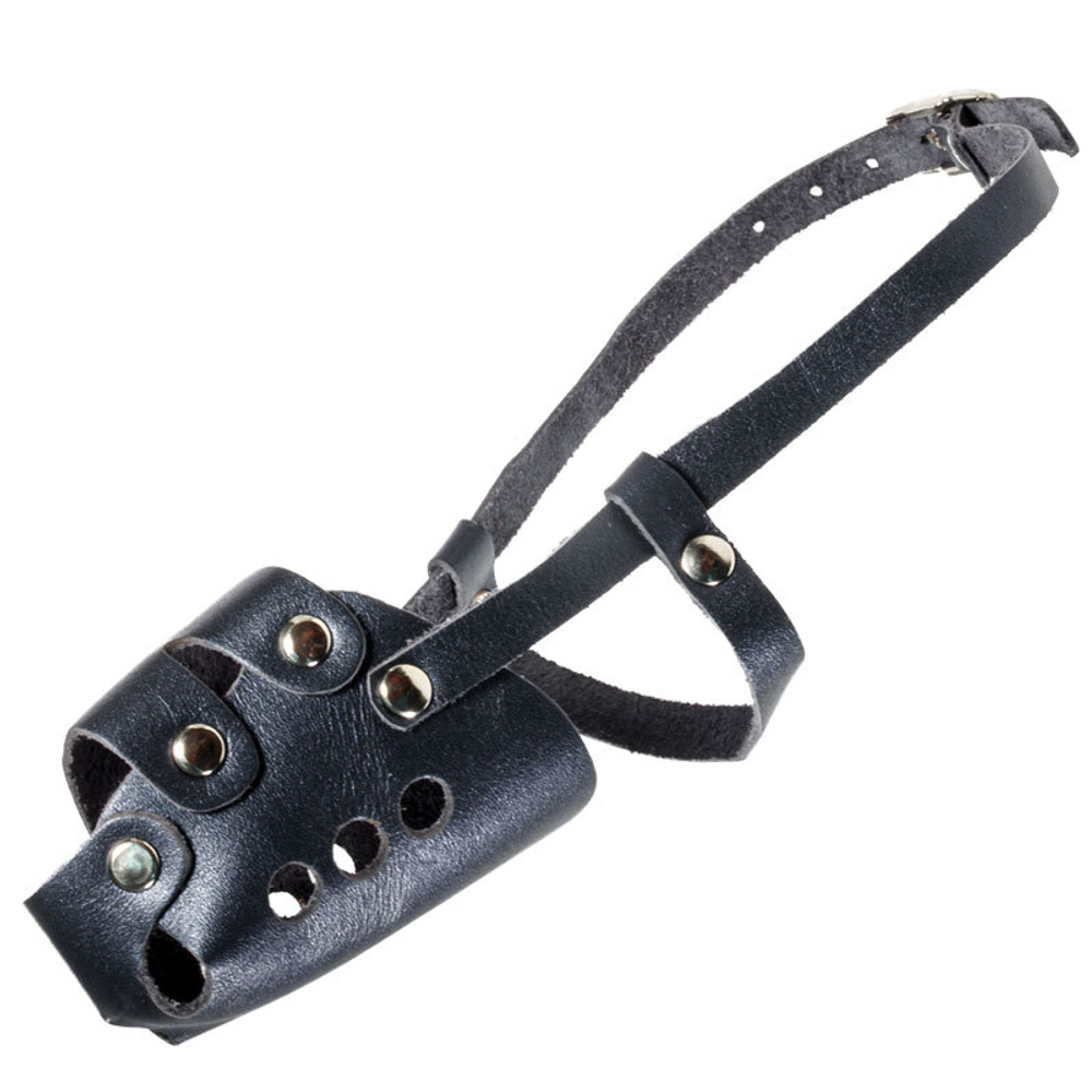 Намордник кожаный "Фокстерьер", 5 кг, 230*140*120мм, Gamma