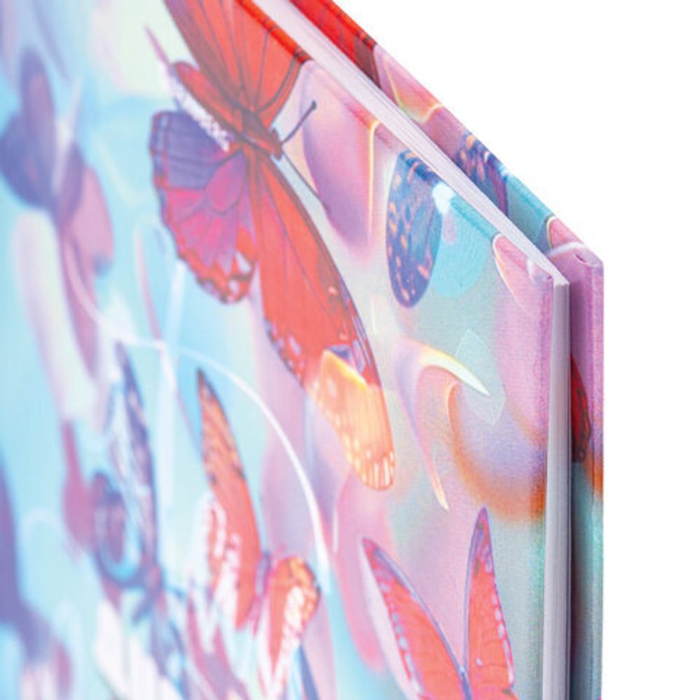 Дневник 1-4 класс 48 л., твердый, BRAUBERG, глянцевая ламинация, с подсказом, "Бабочки", 107151