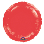 Шар фольгированный Круг 43 см (Красный)