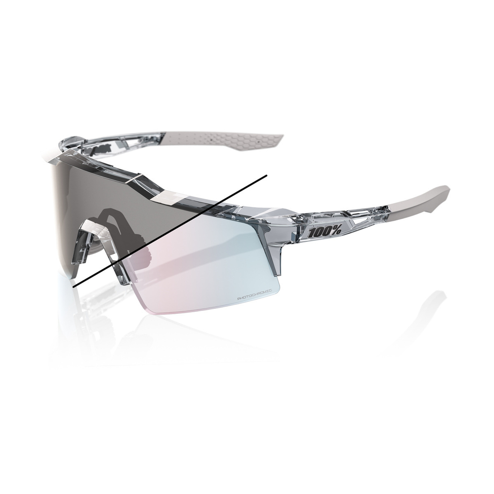 Спортивные очки 100% Speedcraft SL / Polished Translucent Grey / Rose Gold Mirror Photochromic