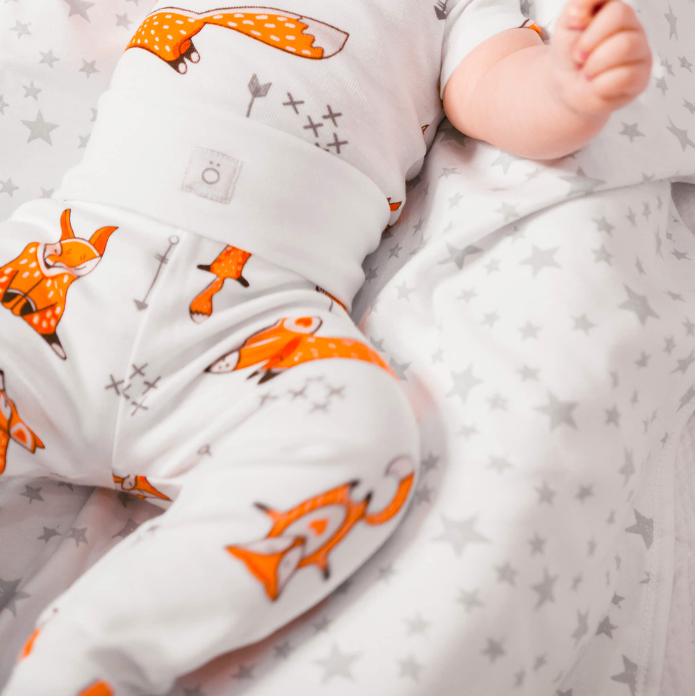 Ползунки Mjölk Лисички на широком поясе, уценка