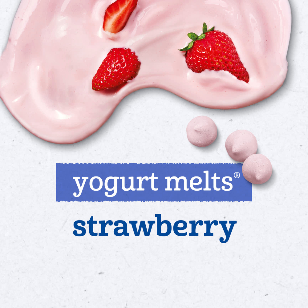 Gerber, Yogurt Melts®, для детей от 8 месяцев, со вкусом клубники, 28 г (1 унция)