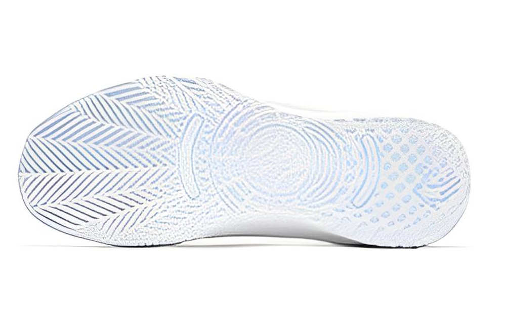 QIAODAN Fang Pro 2 Cushioning Slip Resistant Abrasion Resistant Mid top Performance Basketball Shoes Men"s White