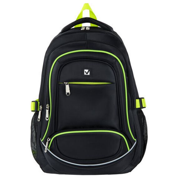 Çanta \ Bag \ Рюкзак Брауберг черно-салатовый, 46х31х18см, 270761
