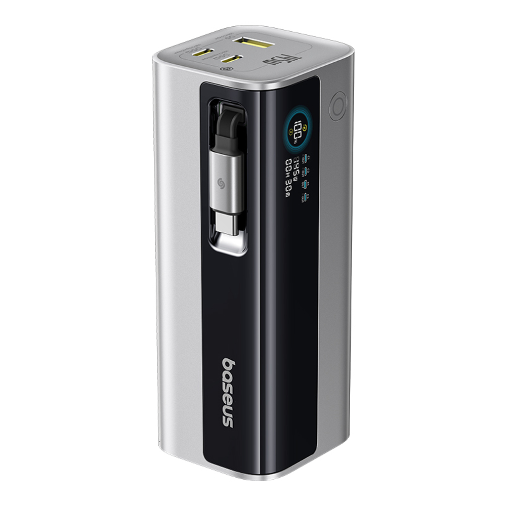 Внешний аккумулятор Baseus EnerGeek GR11 2C+U + Retractable C Cable 20000mAh 145W