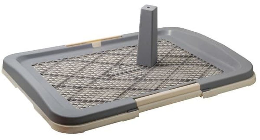 Туалет (V.I.Pet) для собак со столбиком 63*49*6 см (серый) P160-04 /10/ Туалет (V.I.Pet) для собак со столбиком 63*49*6 см (серый) P160-04 /10/