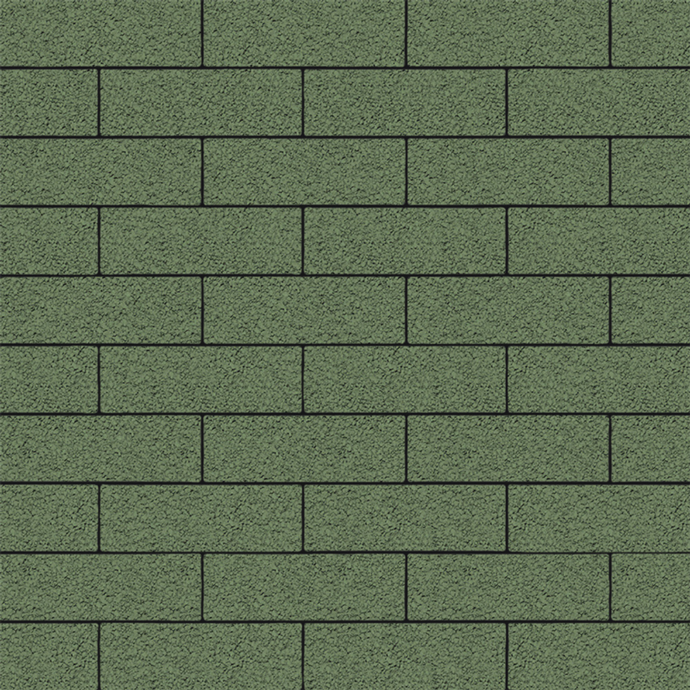 Тротуарная плитка ПРЯМОУГОЛЬНИК 300х100 мм - Гранит Зеленый