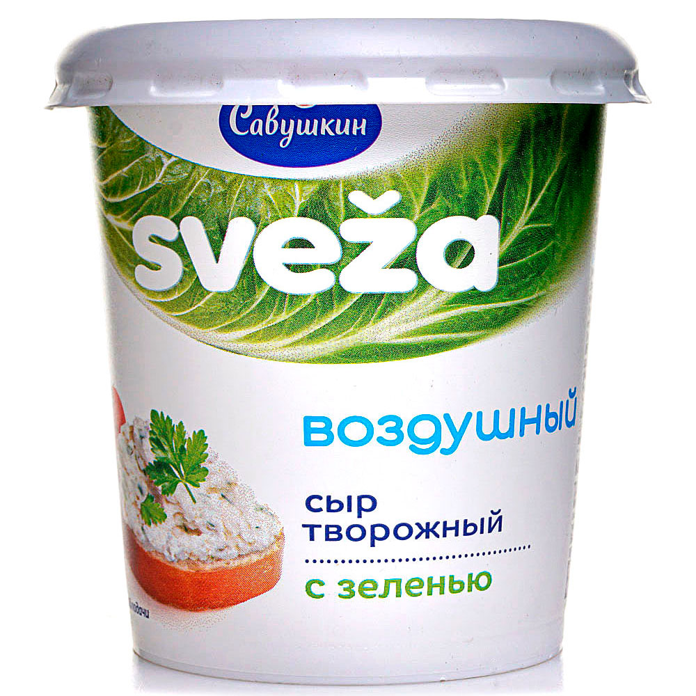 Сыр творожный SVEZA Классический с зеленью 150 гр