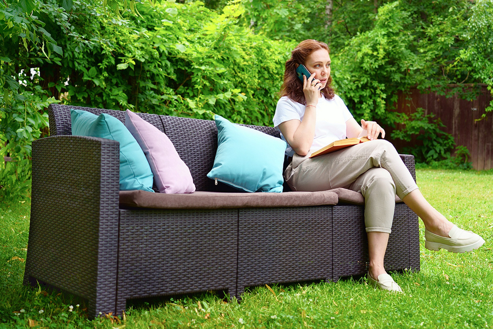 Комплект мебели B:Rattan Arizona Set Max (на 5 персон), антрацит