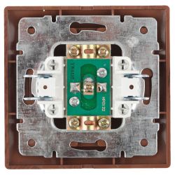 Розетка Intro Plano 1-301-10 TV одиночная, IP20, СУ, венге