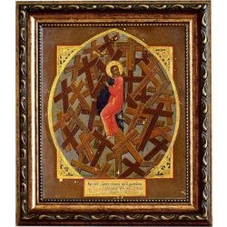 Таинство Креста. Икона на холсте.