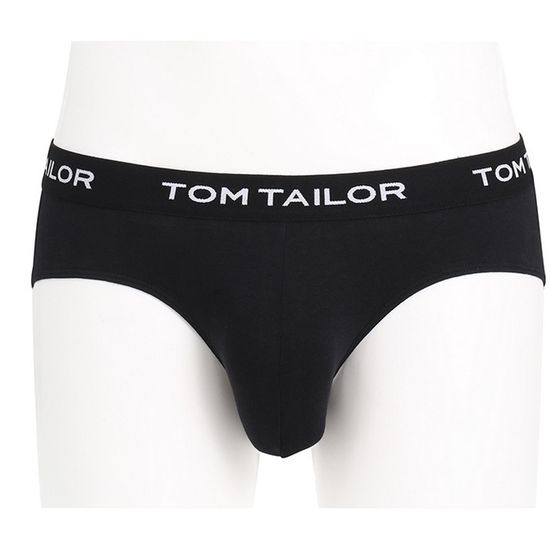 Мужские трусы слипы черные набор из 3 штук TOM TAILOR 70238/6061 9303