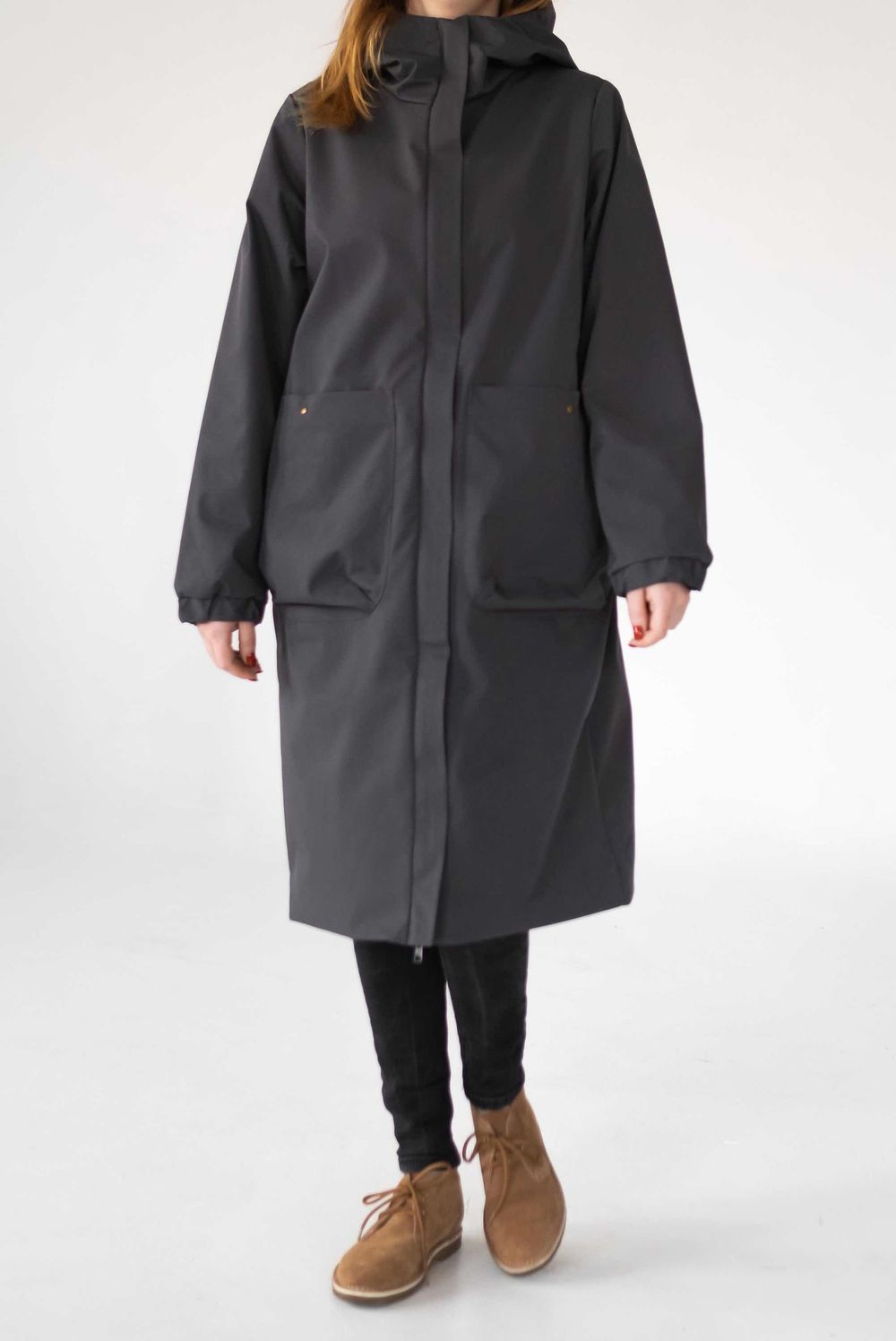Купить Плащ ko-ko-ko Женский Графитовый Плащ ko-ko-ko Женский Графитовый
