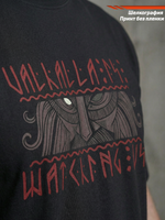 Футболка оверсайз хлопковая мужская LEGENDA Вальхалла черная