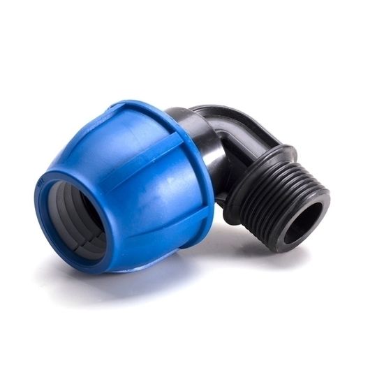 Отвод наружняя резьба ПНД