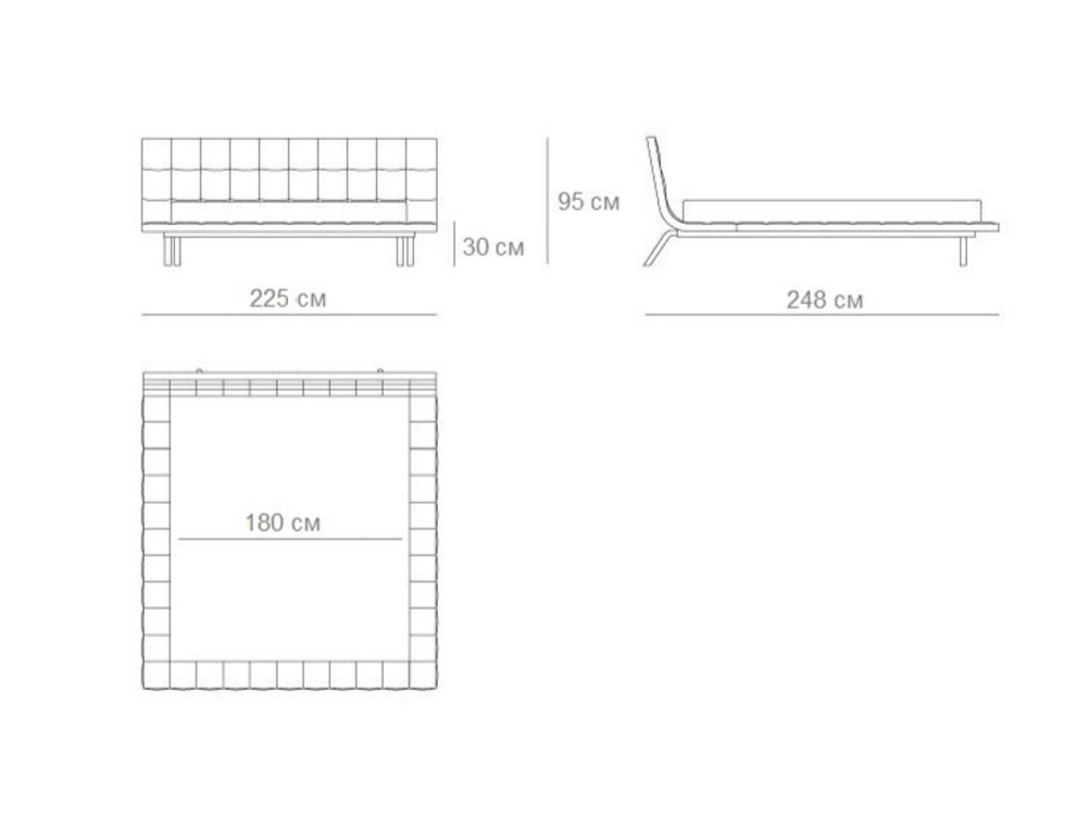 Дизайнерская кровать Onda