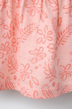 ZARA ТОП С БРЕТЕЛЯМИ И ЦВЕТОЧНЫМ ПРИНТОМ, МАНДАРИНОВЫЙ