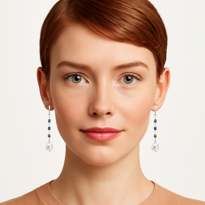 Серьги с барочным жемчугом