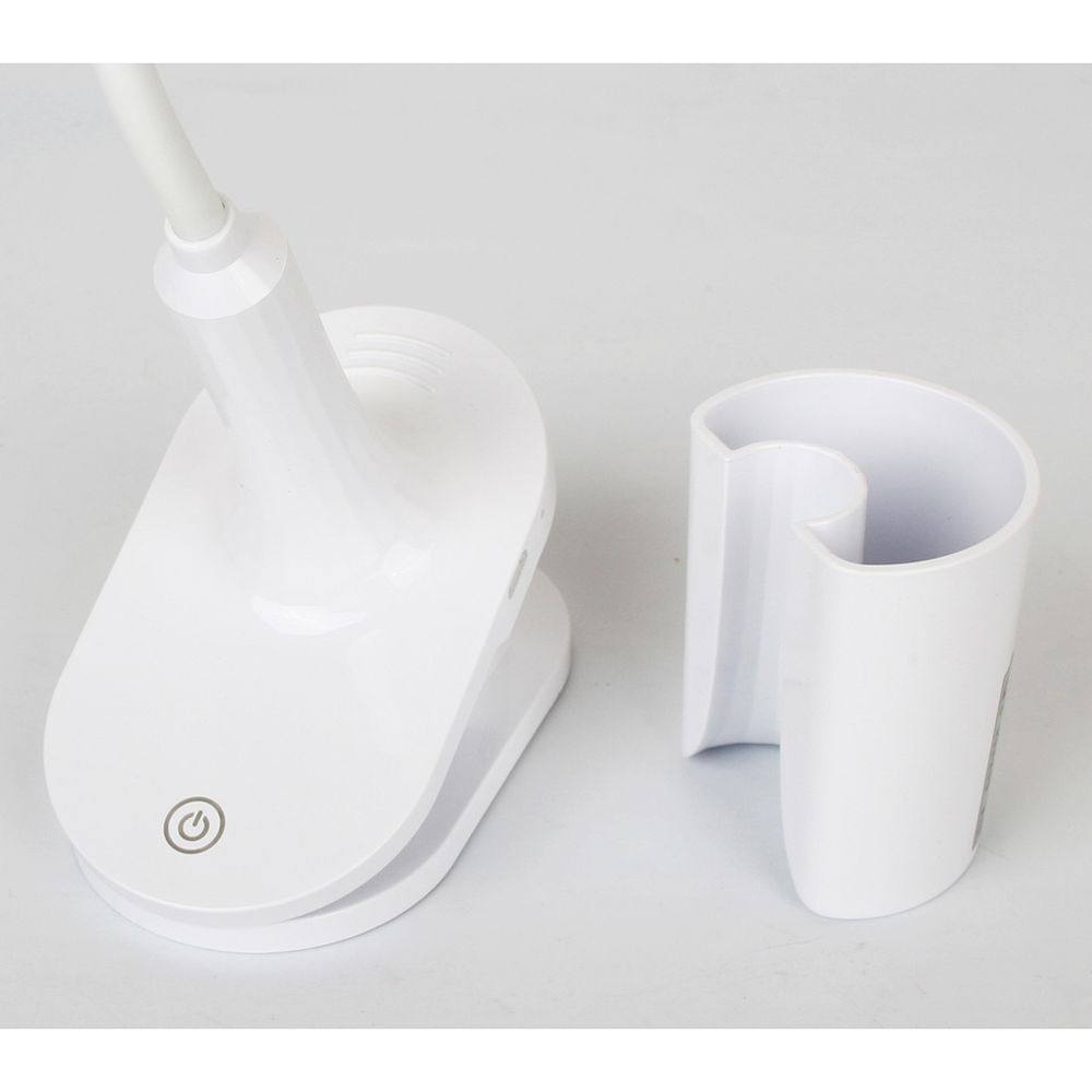 Светильник настольный с пеналом, 4 Вт, аккумуляторный, белый, Ultraflash, UF-738 С01, 14242