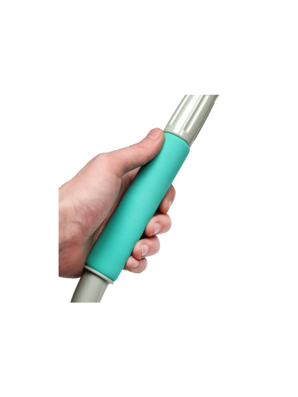 Щетка для снега FEHU FSB03, с мягкой накладкой, со скребком, 48 см, бирюзовая, серая