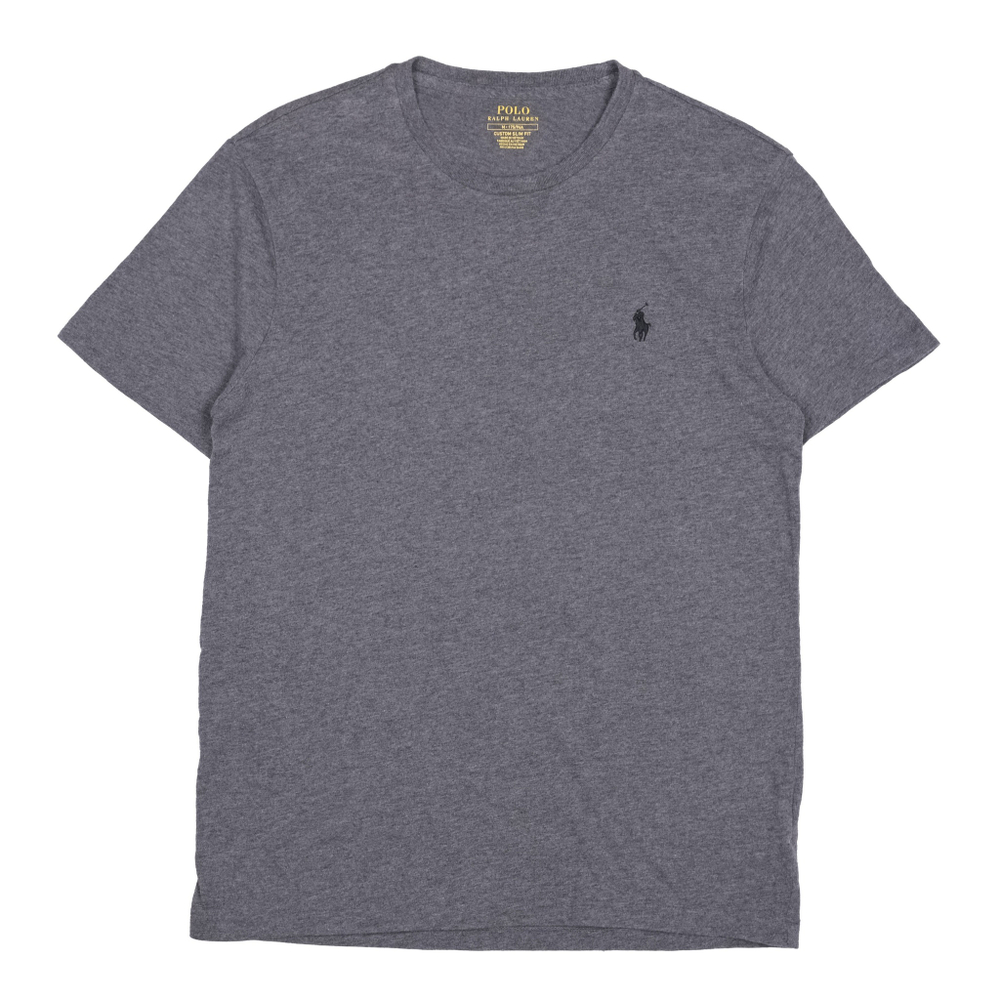 Базовая серая хлопковая футболка Polo Ralph Lauren, S