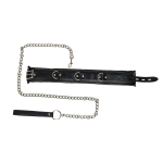 Черный ошейник 54см с поводком Lola Games Party Hard Fetish 1084-01lola