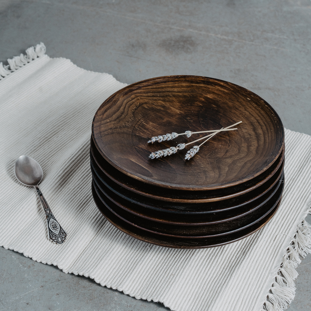 Набор деревянных тарелок Art of Siberia из сибирской пихты 6 шт. TN43