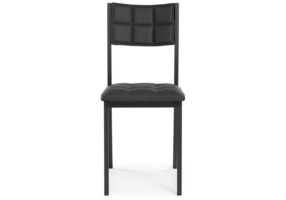 Стул на металлокаркасе Бекал черный / матовый черный