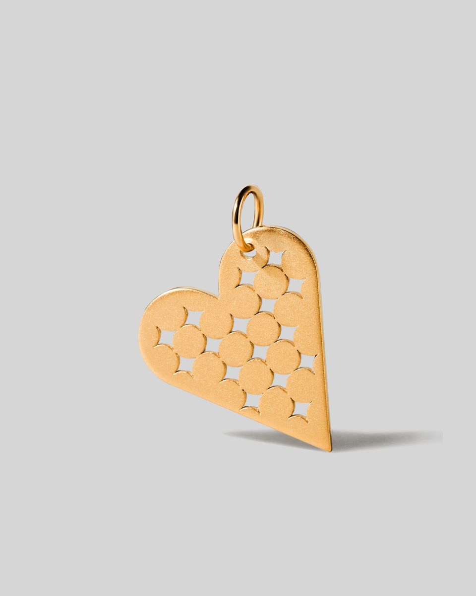 Кулон Pitted Heart Golden