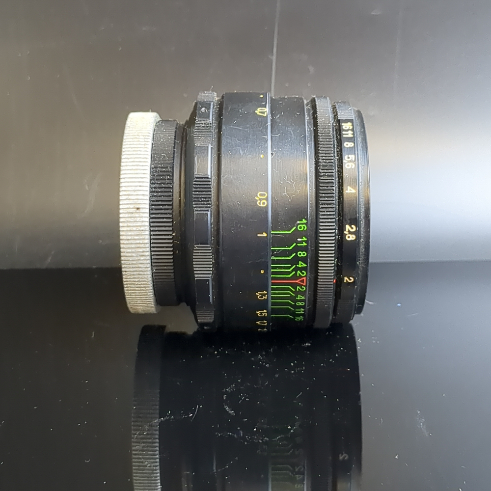 №4 Фотообъектив Helios-44-2 (Гелиос) 2/58, металл, стекло пластик, Красногорский механический завод (КМЗ), СССР, 1972-1980 гг.