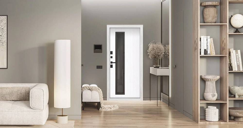 Стальная дверь "Камалия с окном (терморазрыв 3к)"