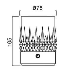 9086 Стакан-светильник LAX