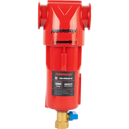 HRS-MFB1500-16 Фильтр магистральный 1 мкм, 16 бар, 1500 л/мин, остаточное содержание масла: 0.6 мг/м³