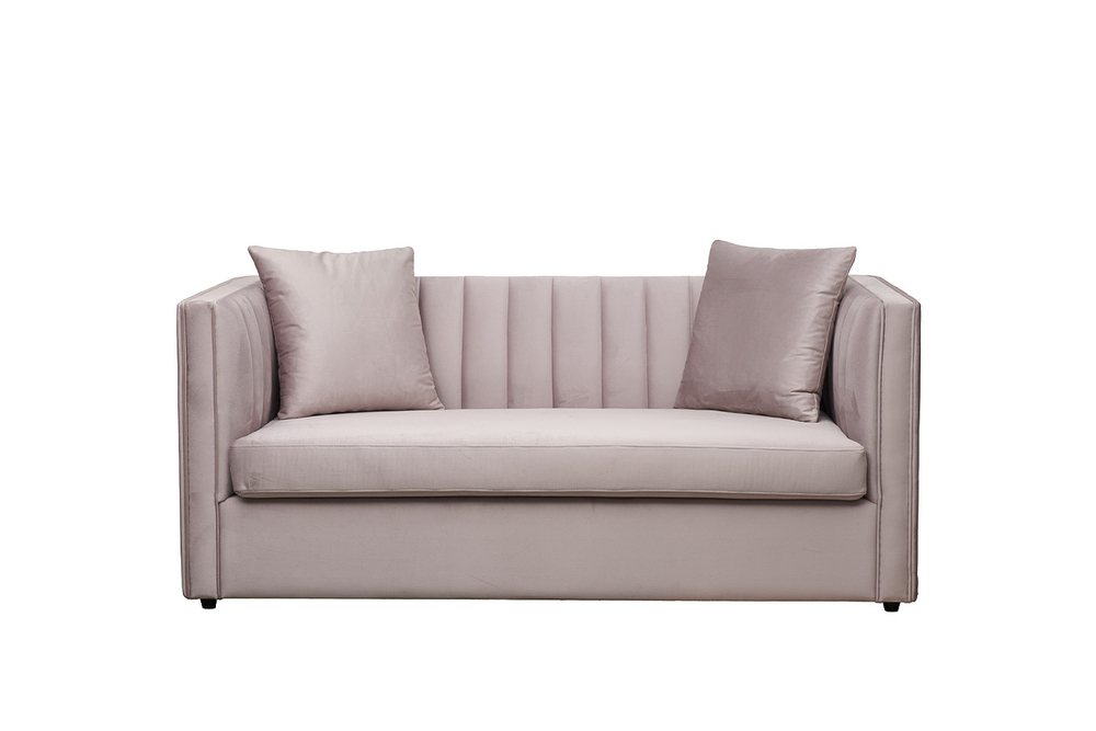 Диван Garda Decor Паоло(Paolo) двухместн.раскл. велюр беж. Colt1001 182*90*78 см,2 под.