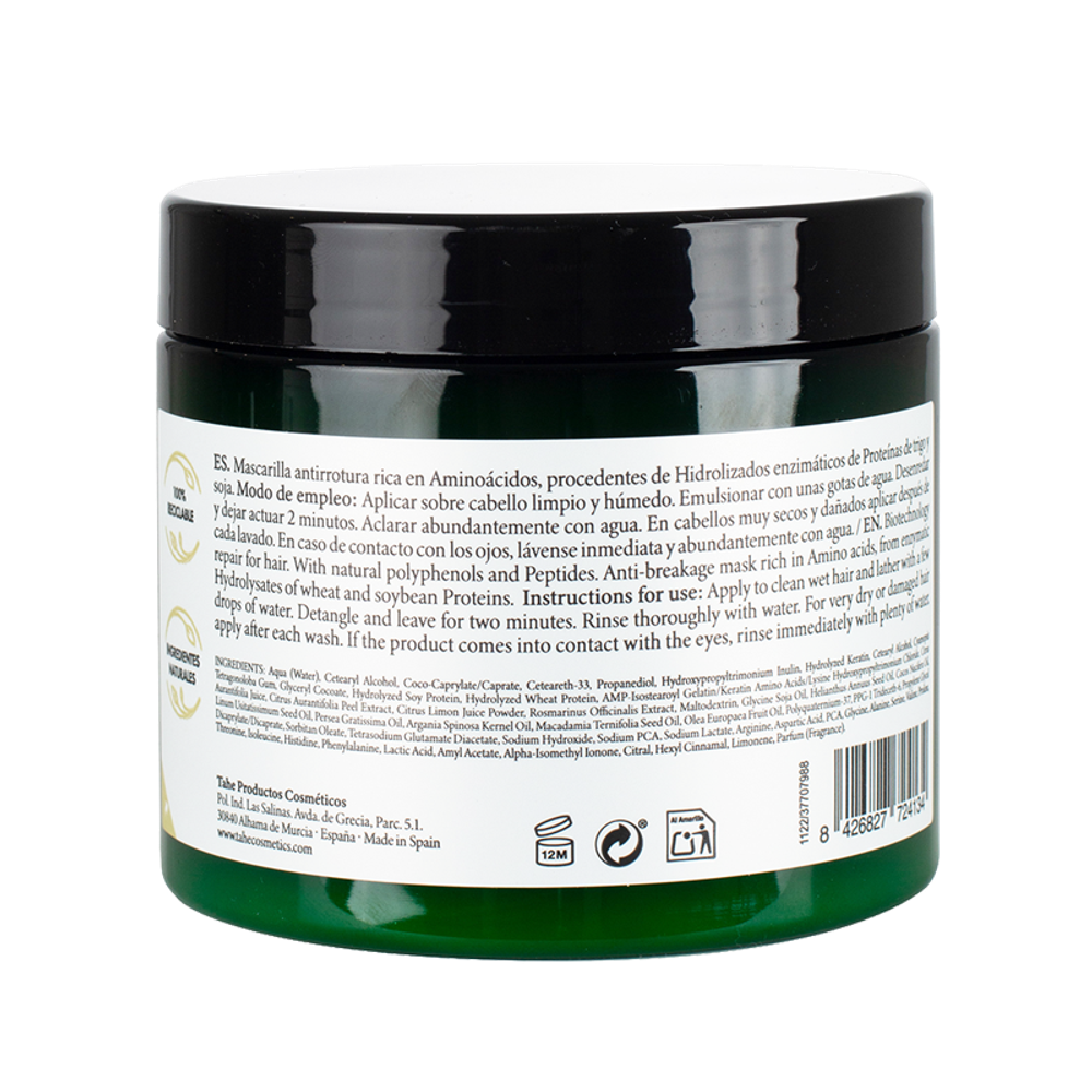 Tahe Пептидная маска для волос против ломкости - PURE PEPTIDES MASK, 400 мл