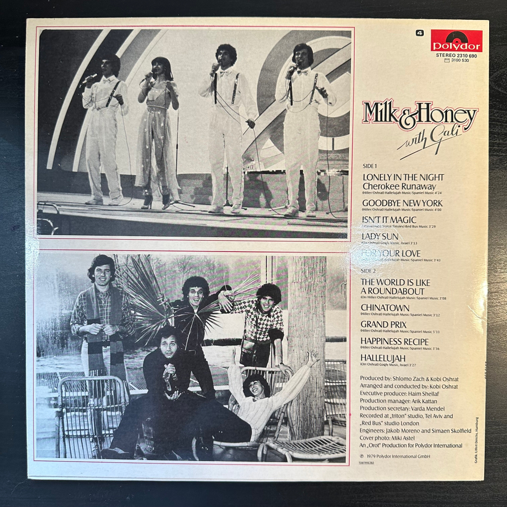 Milk & Honey With Gali (Скандинавия 1979г.)