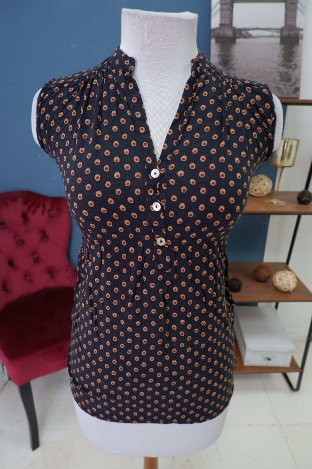 Блузка Befree с принтом 38 размер