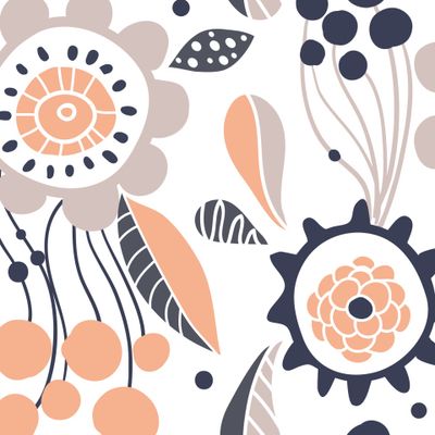 Абстрактные стилизованные цветы