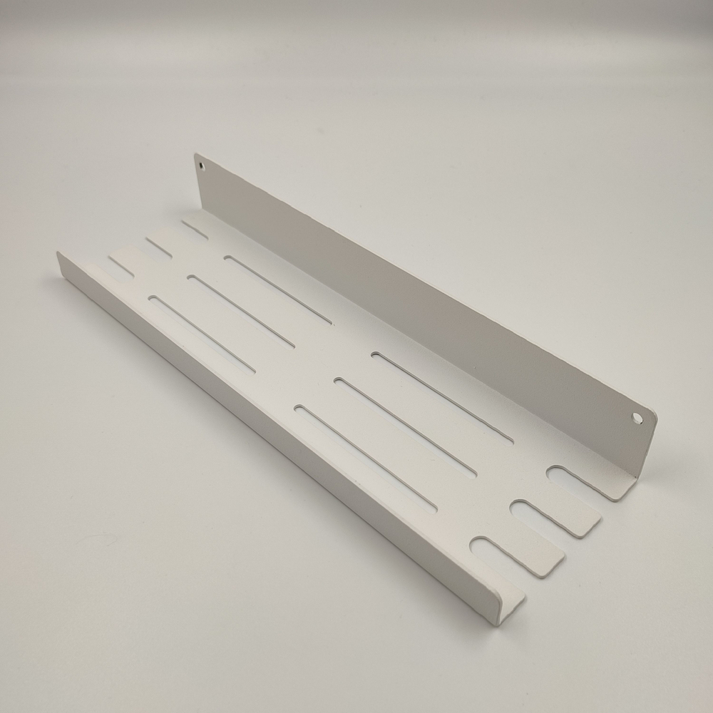 Полка MetaDec Holes настенная прямая, 30х10см белая, 1шт