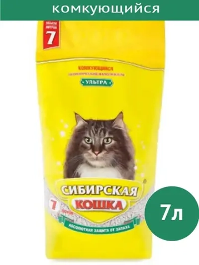 Наполнитель комкующийся для кошек Ультра 7л