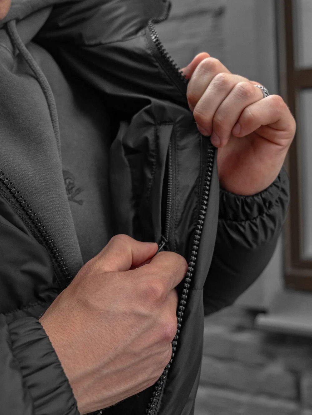 Пуховик Hardlunch AW25 черный