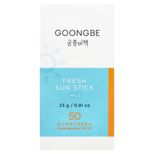 Goongbe, Fresh Sun Stick, солнцезащитный крем, мягкое действие, SPF 50, 23 г (0,81 унции)