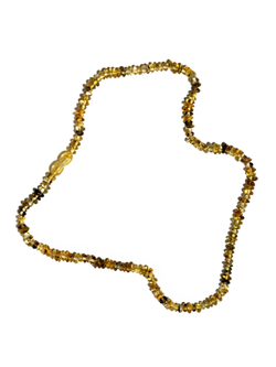 Бусы из цельного натурального янтаря 45 см, бусины 6 на 3 мм