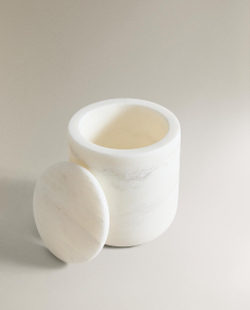 Zara Home коробка для хранения, мрамор, молочный