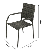 Стул  Гарда арт.GS019, серый  "Garden story"