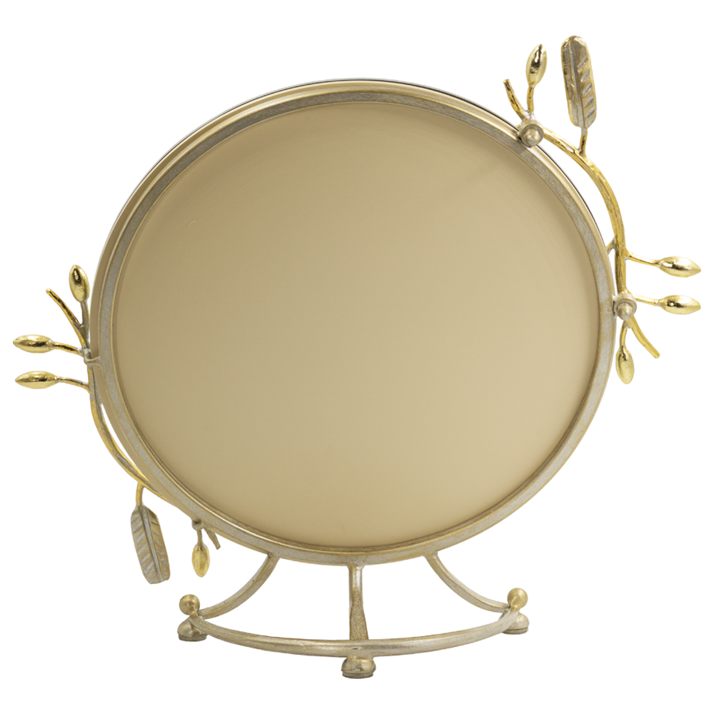 Настольное зеркало Oliva Branch (Олива Бранч) Айвори Мраморное золото