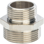 Ниппель STOUT переходной никелированный 1 1/4"x1" НР/НР