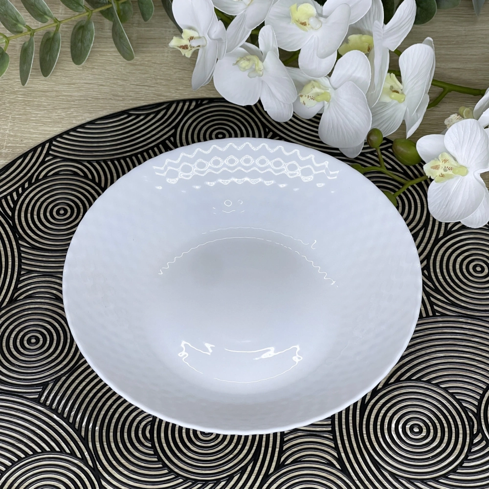 Тарелка «White magic» 20*4см стеклокерамика Ромбы